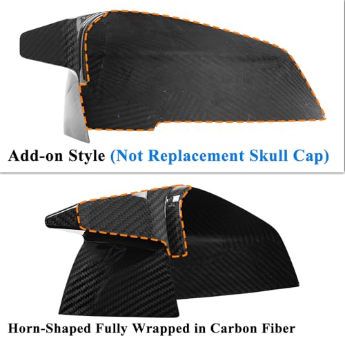AeroBon Dry Carbon Fiber Mirror Cap Overlays Compatible with 2013-2020 BMW 4 Series F32 Coupe F33 Convertible F36 Gran Coupe Mirror Caps (Add-On Style)
