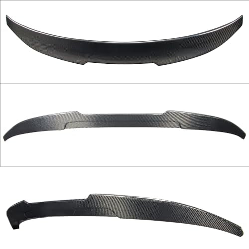 AeroBon Real Carbon Fiber Trunk Spoiler Compatible with 2022-2024 Honda Civic 4-Door Sedan Spoiler (H Style)