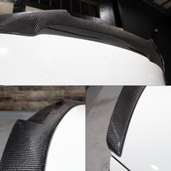 AeroBon Real Carbon Fiber Trunk Spoiler Compatible with 2015-2020 BMW F82 M4 Coupe Spoiler (MV Style)