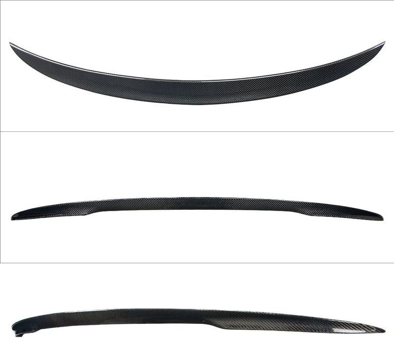 AeroBon Real Carbon Fiber Trunk Spoiler Compatible with 2005-2012 BMW 3-Series E90 Sedan E90 M3 Sedan Spoiler (P Style)