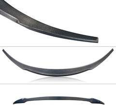 AeroBon Real Carbon Fiber Trunk Spoiler Wing Compatible with 2017-2023 Tesla Model 3 Spoiler (Rev Style)