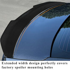 AeroBon Real Carbon Fiber Trunk Spoiler Compatible with 2023–2025 Honda Accord 11th Gen Sedan Rear Spoiler (H Style)