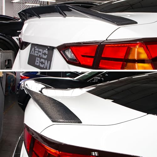 AeroBon Real Carbon Fiber Trunk Spoiler Compatible with 2019-2025 Nissan Altima Rear Spoiler (TR Style) Tuned Racing