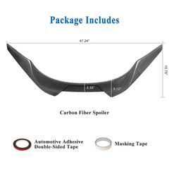 AeroBon Real Carbon Fiber Trunk Spoiler Compatible with 2020-2025 Toyota GR Supra A90 A91 Spoiler (MP Style)