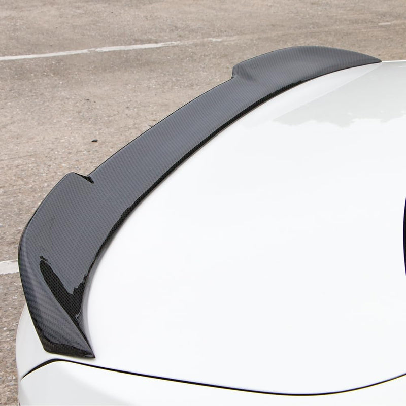 AeroBon Real Carbon Fiber Trunk Spoiler Compatible with 2019-2026 BMW 3 Series G20 Sedan M3 G80 Rear Spoiler (CS Style) Club Sport