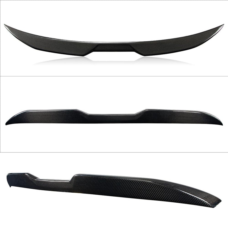 AeroBon Real Carbon Fiber Trunk Spoiler Compatible with 2022-2025 BMW 2 Series G42 Coupe and G87 M2 Spoiler (MP Style)