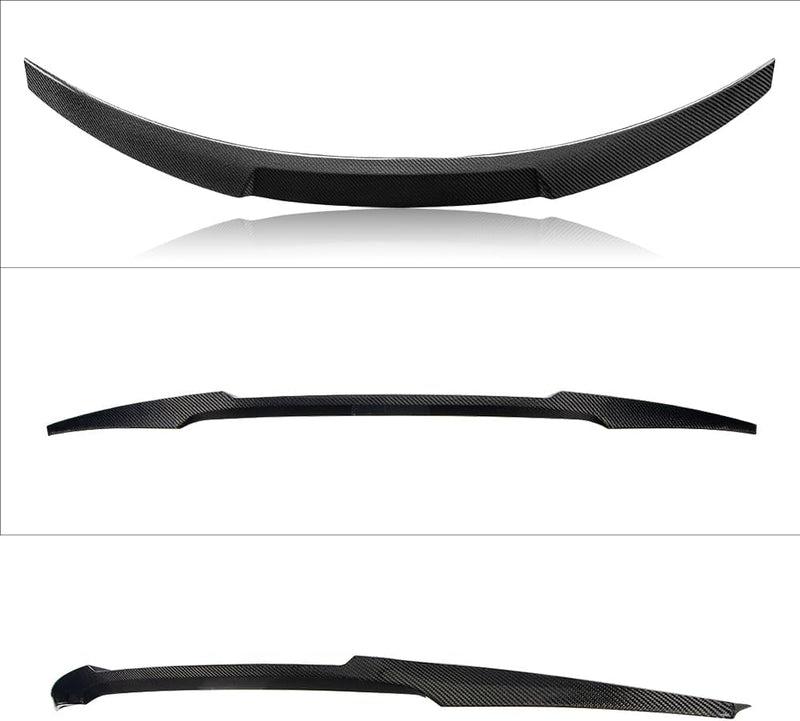 AeroBon Real Carbon Fiber Trunk Spoiler Compatible with 2007-2016 Audi A5 Coupe Spoiler 2-Door 8T3(MV Style)