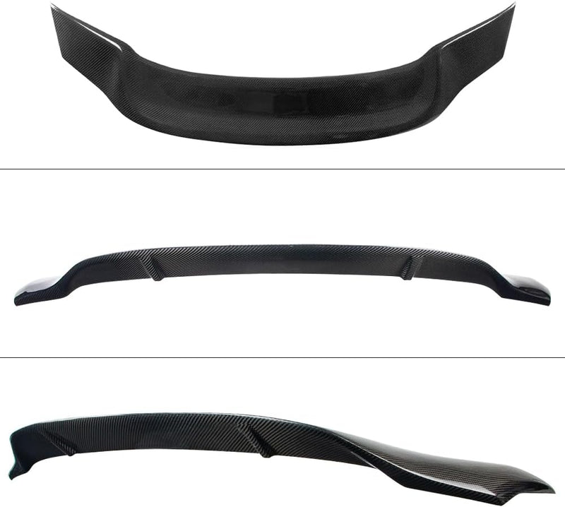 AeroBon Real Carbon Fiber Trunk Spoiler Compatible with 2014-2020 Lexus (XE30) IS250 IS300 IS350 Sedan Spoiler (R Style)