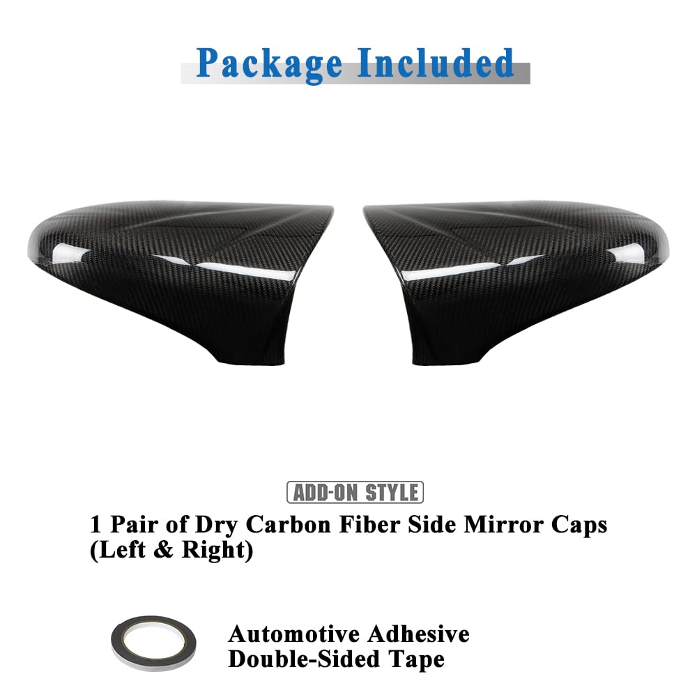 AeroBon CF Mirror Cap Overlays Lexus IS XE30 (2014-2020) - product detail view