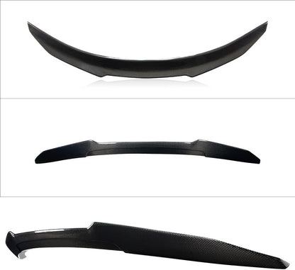 AeroBon Real Carbon Fiber Trunk Spoiler Compatible with 2012-2025 Tesla Model S Spoiler (H Style)