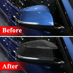 AeroBon Dry Carbon Fiber Mirror Cap Overlays Compatible with 2013-2020 BMW 4 Series F32 Coupe F33 Convertible F36 Gran Coupe Mirror Caps (Add-On Style)