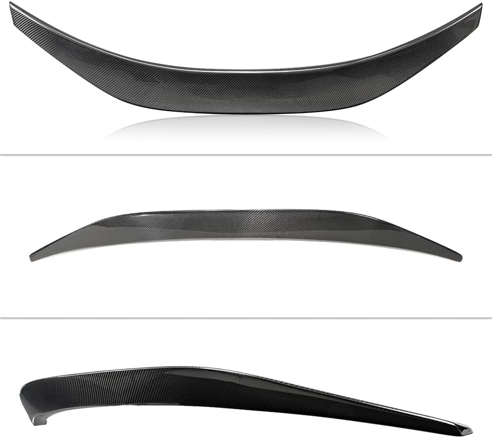 AeroBon Real Carbon Fiber Trunk Spoiler Compatible with 2017-2024 Alfa Romeo Giulia Sedan Spoiler (H+ Style)