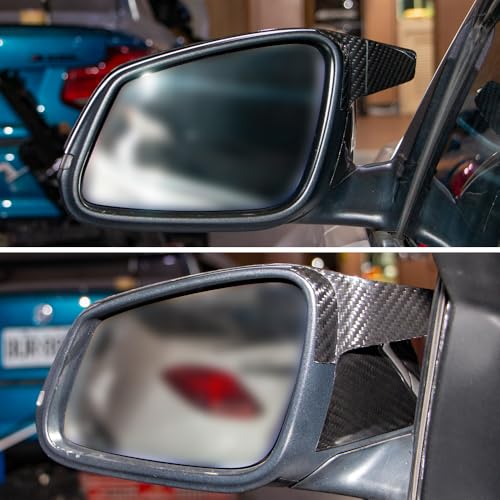 AeroBon Dry Carbon Fiber Mirror Cap Overlays Compatible with 2013-2020 BMW 4 Series F32 Coupe F33 Convertible F36 Gran Coupe Mirror Caps (Add-On Style)