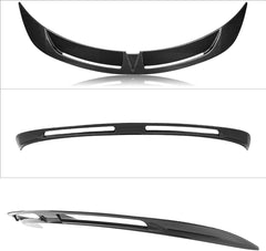 AeroBon Real Carbon Fiber Trunk Spoiler Compatible with 2020-2024 Tesla Model Y Spoiler (Turbo Style)
