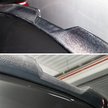 AeroBon Real Carbon Fiber Trunk Spoiler Compatible with 2014-2024 Infiniti Q50 Q50S Rear Spoiler (MP Style) Motorsport Performance