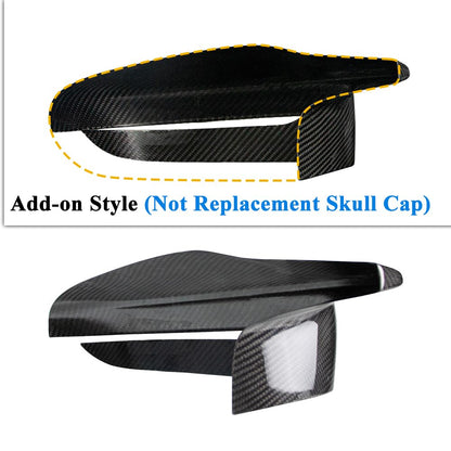 AeroBon Dry Carbon Fiber Mirror Cap Overlays Compatible with 2022-2025 BMW G42 M240i, G20 M340i, G22 G23 G26 M440i, i4 M50 Mirror Caps (Add-On Style)