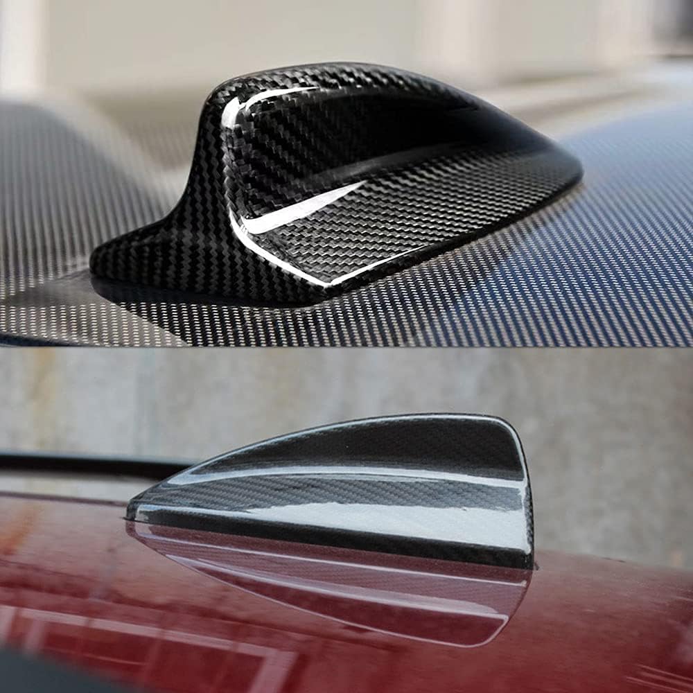 AeroBon Dry Carbon Fiber Shark Fin Antenna Cover Compatible with 2007–2013 BMW 1 Series E82 Coupe, 2006–2013 3 Series E90 Sedan E92 Coupe, E90 E92 M3