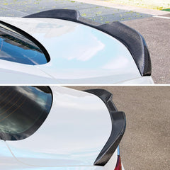 AeroBon Real Carbon Fiber Trunk Spoiler Compatible with 2019-2024 BMW 3 Series G20 Sedan G80 M3 Spoiler (MP Style)