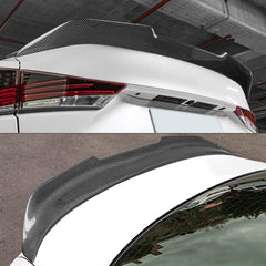 AeroBon Real Carbon Fiber Trunk Spoiler Compatible with 2014-2020 Lexus (XE30) IS250 IS300 IS350 Sedan (H Style)