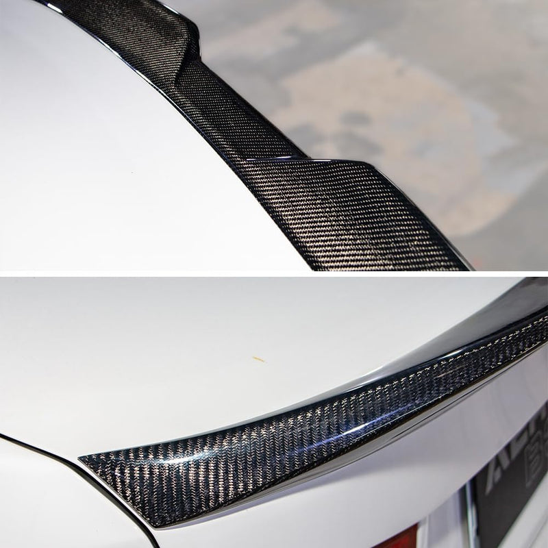 AeroBon Real Carbon Fiber Trunk Spoiler Compatible with 2014-2020 Lexus (XE30) IS250 IS300 IS350 Sedan Rear Spoiler (MP Style) Motorsport Performance