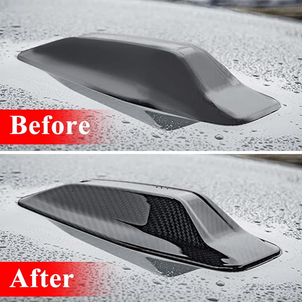 AeroBon Dry Carbon Fiber Antenna Cover Compatible with BMW 2022-2024 4 Series G26 and i4, 2024-2025 5 Series G60 and i5 Shark Fin Antenna Cover Cap