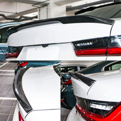 AeroBon Real Carbon Fiber Trunk Spoiler Compatible with 2019-2025 BMW 3 Series G20 Sedan G80 M3 Spoiler (G20 MP Style)
