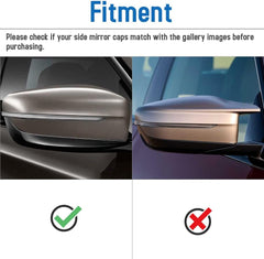 AeroBon Dry Carbon Fiber Mirror Cap Overlays Compatible with 2019-2025 BMW 3-Series G20 Sedan Mirror Cpas (Add-On Style)