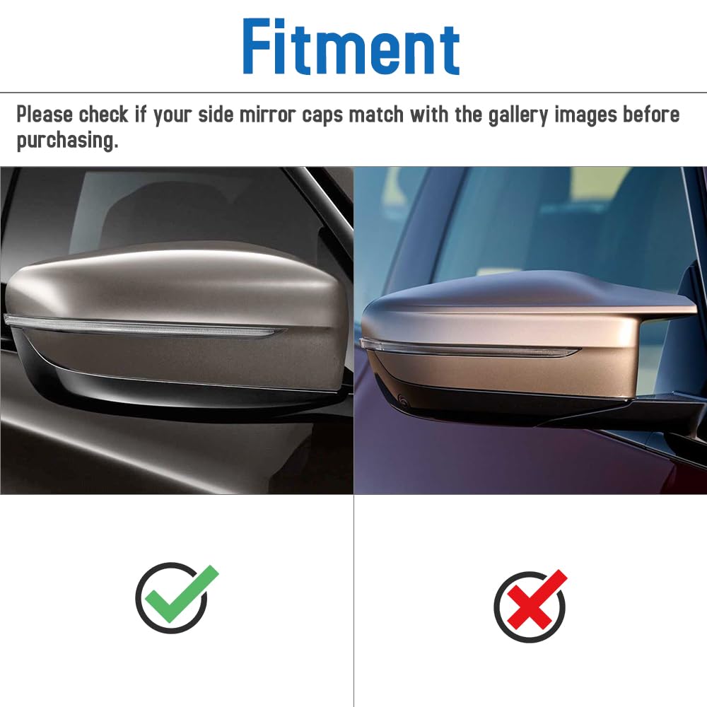 AeroBon Real Carbon Fiber Mirror Cover Compatible with 2021-2025 BMW 4-Series G22 430i Coupe, G23 430i Convertible, G26 430i Gran Coupe and i4 eDrive35 eDrive40 Mirror Cpas (Replacement Style)