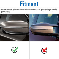 AeroBon Real Carbon Fiber Mirror Cover Compatible with 2021-2025 BMW 4-Series G22 430i Coupe, G23 430i Convertible, G26 430i Gran Coupe and i4 eDrive35 eDrive40 Mirror Cpas (Replacement Style)