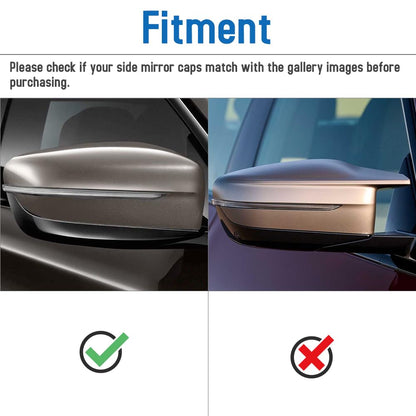 AeroBon Dry Carbon Fiber Mirror Cap Overlays Compatible with BMW 3 Series G20, 4 Series G22 G23 G26, 5 Series G30, 6 Series G32, 7 Series G11 G12, 8 Series G14 G15 G16 Mirror Cpas (Add-On)