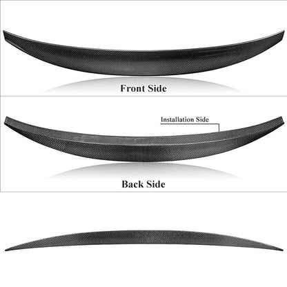 AeroBon Real Carbon Fiber Trunk Spoiler Compatible with 2012-2015 Audi A4 (B8.5) Sedan (HK Style)