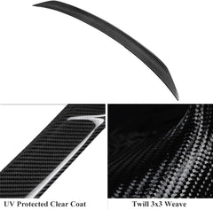 AeroBon Real Carbon Fiber Trunk Spoiler Compatible with 2019-2025 BMW 3 Series G20 Sedan G80 M3 Spoiler (G20 MP Style)