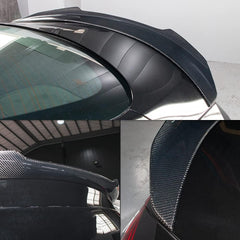 AeroBon Real Carbon Fiber Trunk Spoiler Compatible with 2014-2020 Lexus (XE30) IS250 IS300 IS350 Sedan (H Style)