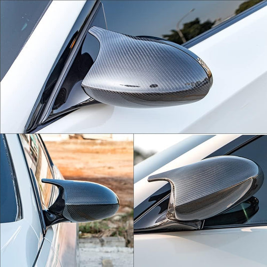 AeroBon CF Mirror Caps BMW E90/E92 & 1 Series E81 (2009-2012) - installed on vehicle