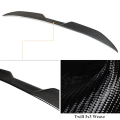 AeroBon Real Carbon Fiber Trunk Spoiler Compatible with 2022-2025 BMW 2 Series G42 Coupe and G87 M2 Spoiler (MP Style)