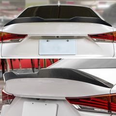 AeroBon Real Carbon Fiber Trunk Spoiler Compatible with 2014-2020 Lexus (XE30) IS250 IS300 IS350 Sedan (MP Style 2024 Design)
