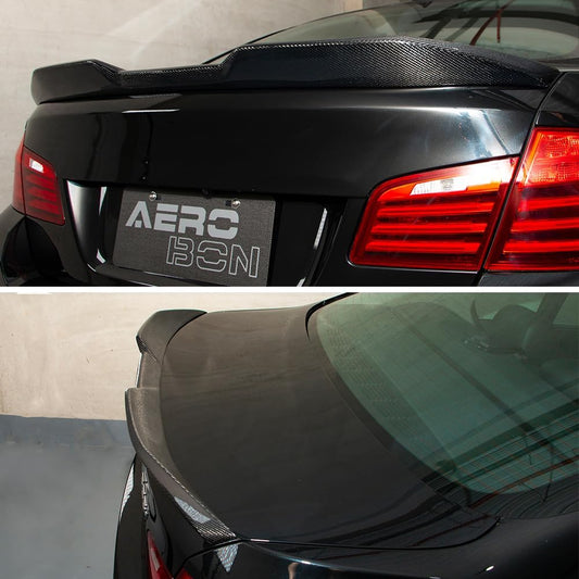 AeroBon Carbon Fiber Trunk Spoiler BMW 5 Series F10 (2011-2016) MP - installed on vehicle