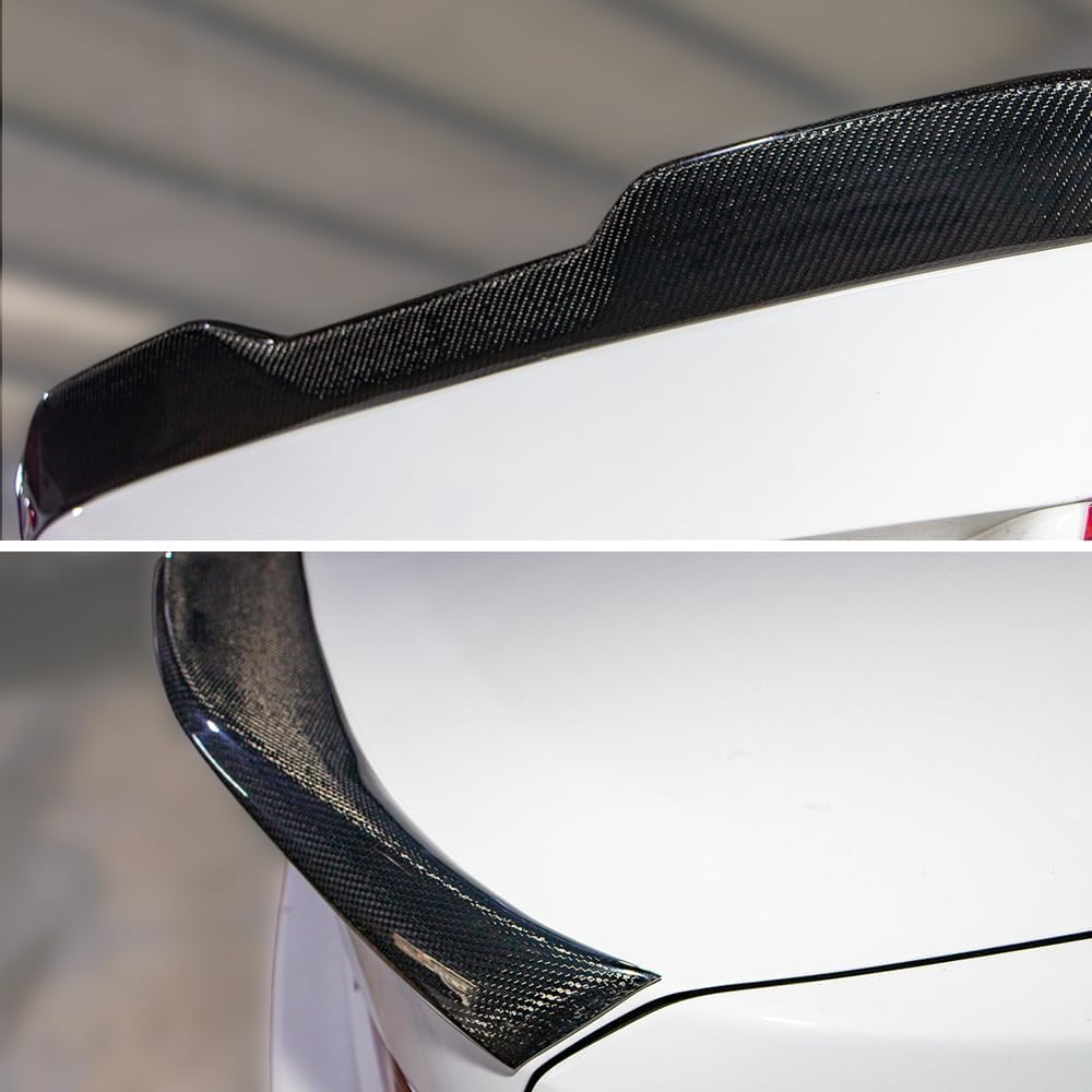 AeroBon Real Carbon Fiber Trunk Spoiler Compatible with 2014-2020 Lexus (XE30) IS250 IS300 IS350 Sedan Rear Spoiler (MP Style) Motorsport Performance