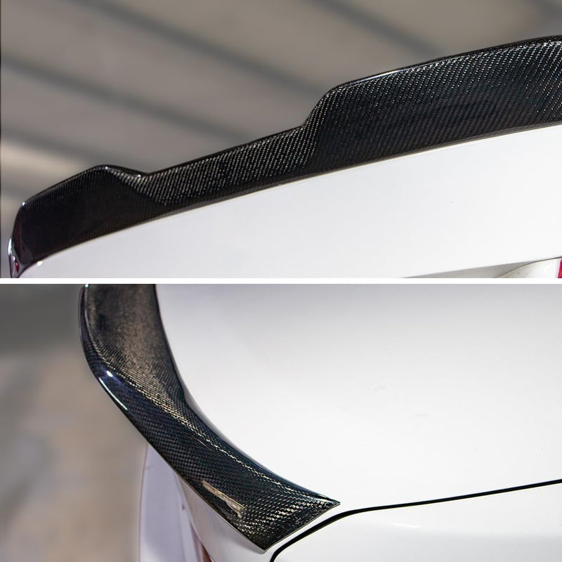 AeroBon Real Carbon Fiber Trunk Spoiler Compatible with 2014-2020 Lexus (XE30) IS250 IS300 IS350 Sedan Rear Spoiler (MP Style) Motorsport Performance