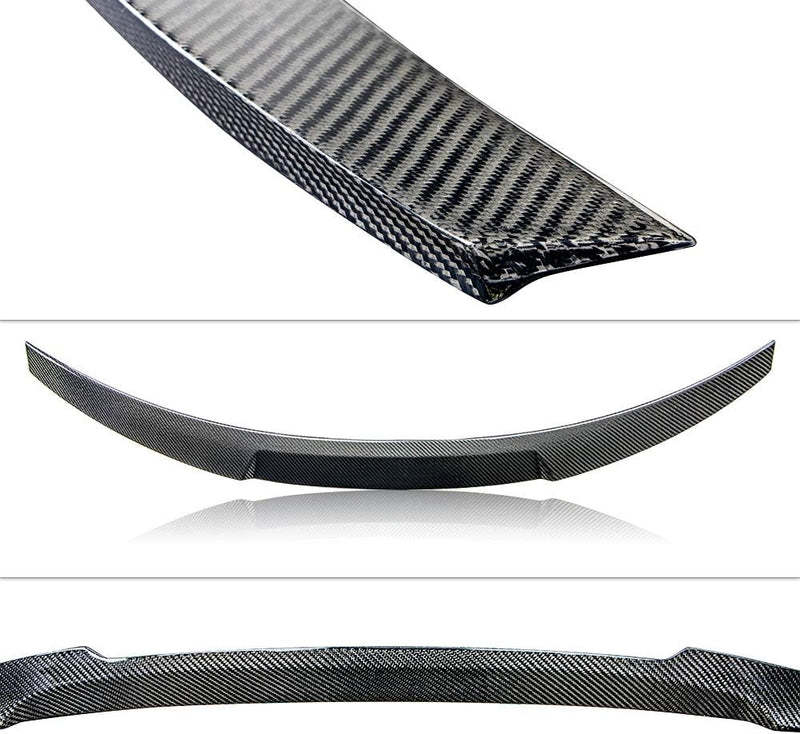 AeroBon Real Carbon Fiber Trunk Spoiler Compatible with 2017-2023 BMW 5 Series G30 Sedan F90 M5 Spoiler (MV Style)