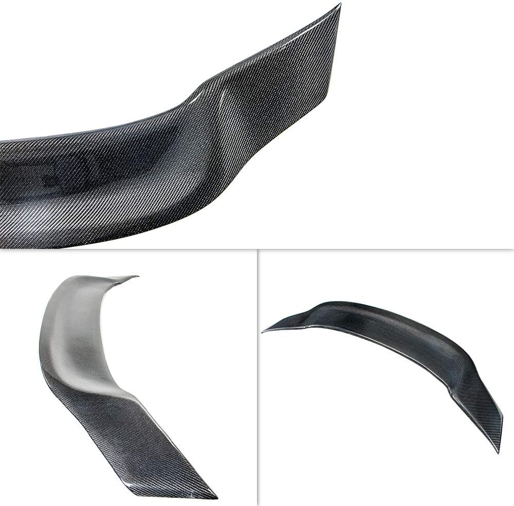 AeroBon Real Carbon Fiber Trunk Spoiler Compatible with 2010-2016 Mercedes E Class W212 Sedan Spoiler (R Style)