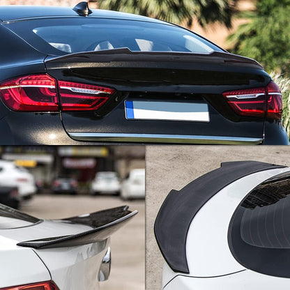 AeroBon Real Carbon Fiber Trunk Spoiler Compatible with 2015-2019 BMW X6 F16 X6M F86 Spoiler (H Style)