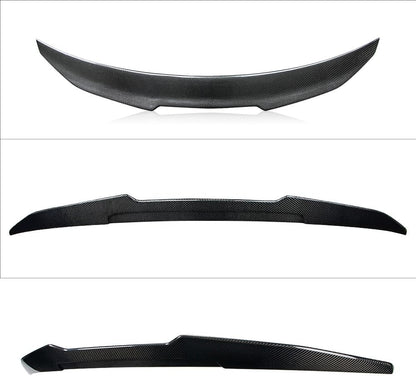 AeroBon Real Carbon Fiber Trunk Spoiler Compatible with 2017-2024 Audi A5 S5 RS5 Spoiler B9 Sportback 4-Door (H Style)
