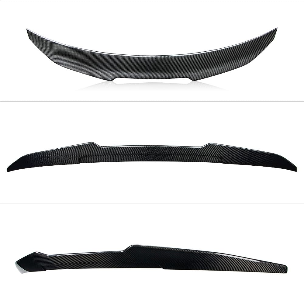 AeroBon Real Carbon Fiber Trunk Spoiler Compatible with 2022-2025 BMW 2 Series G42 Coupe and G87 M2 Spoiler (H Style)