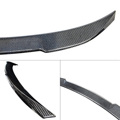AeroBon Real Carbon Fiber Trunk Spoiler Compatible with 2014-2021 BMW 2-Series F22 Coupe and F87 M2 Spoiler (CS Style)