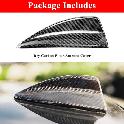 AeroBon Dry Carbon Fiber Shark Fin Antenna Cover Compatible with 2007–2013 BMW 1 Series E82 Coupe, 2006–2013 3 Series E90 Sedan E92 Coupe, E90 E92 M3