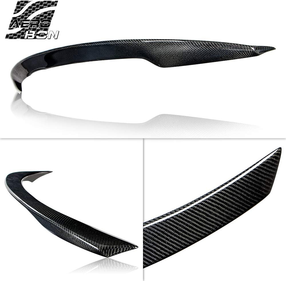 AeroBon Real Carbon Fiber Trunk Spoiler Compatible with 2017-2023 Infiniti Q60 Q60S Coupe Spoiler (JP Style)