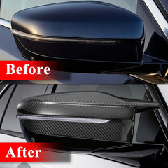 AeroBon Real Carbon Fiber Mirror Cover Compatible with 2021-2025 BMW 4-Series G22 430i Coupe, G23 430i Convertible, G26 430i Gran Coupe and i4 eDrive35 eDrive40 Mirror Cpas (Replacement Style)