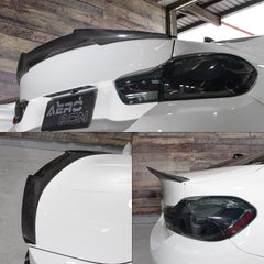 AeroBon Real Carbon Fiber Trunk Spoiler Compatible with 2017-2023 BMW 5 Series G30 Sedan F90 M5 Spoiler (MV Style)
