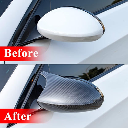 AeroBon Real Carbon Fiber Side Mirror Covers Compatible with 2005-2008 BMW 3-Series E90 E91 E92 E93 (pre-LCI) / BMW 1-Series E81 E82 E87 E88 (Pre-LCI) Mirror Caps